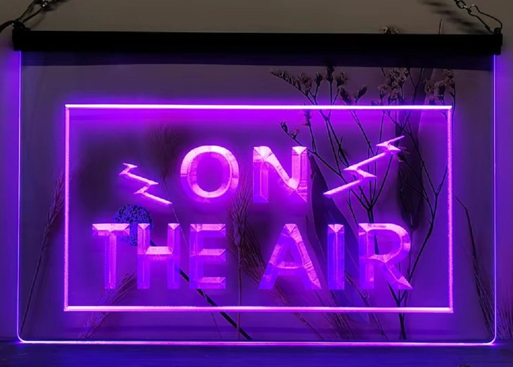 On The Air Led Neon Sign Home Studio Room Audio Studio Decor