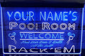 Custom Your Name Pool Room Led Neon Sign Dual Color Home Pool Room Billiards Hall Decor
