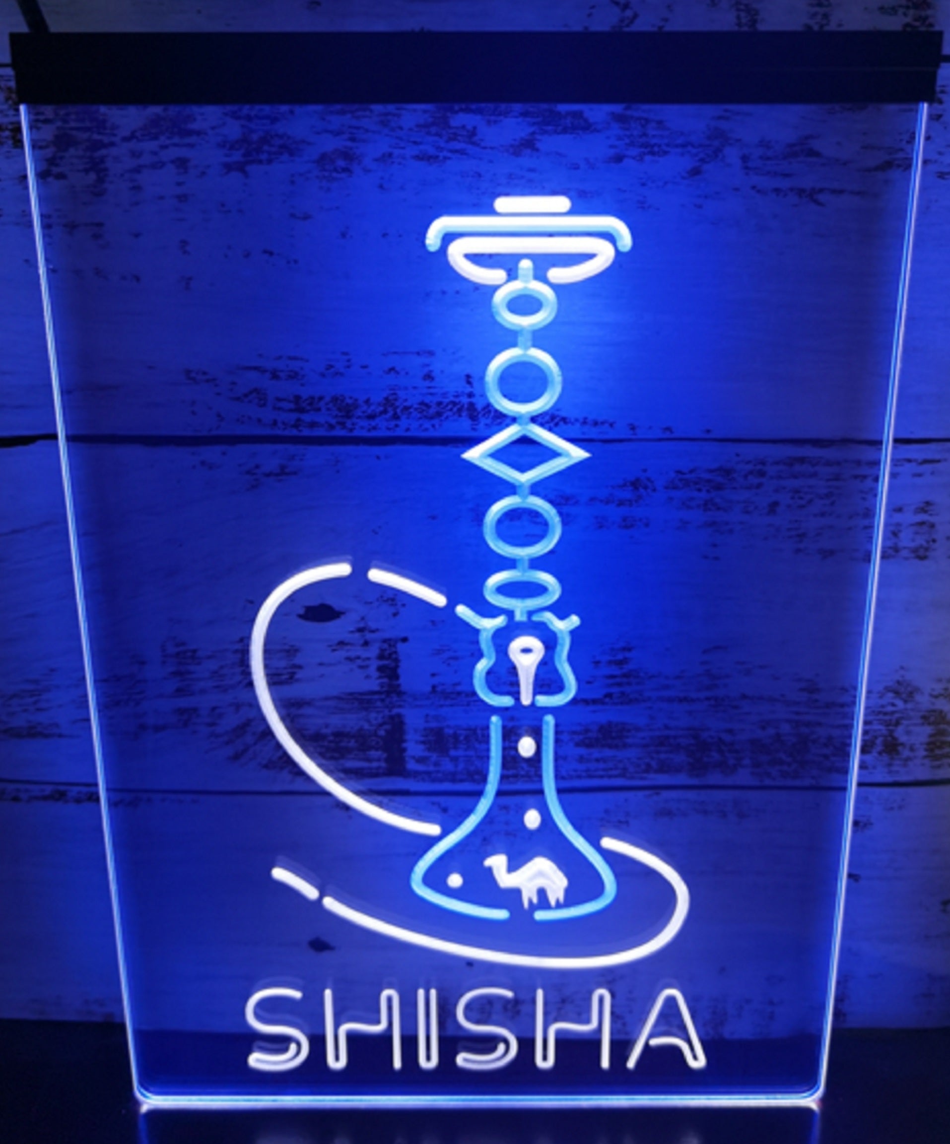 Shisha Led Neon Sign Dual Color Hookah Lounge Shisha Store Decor