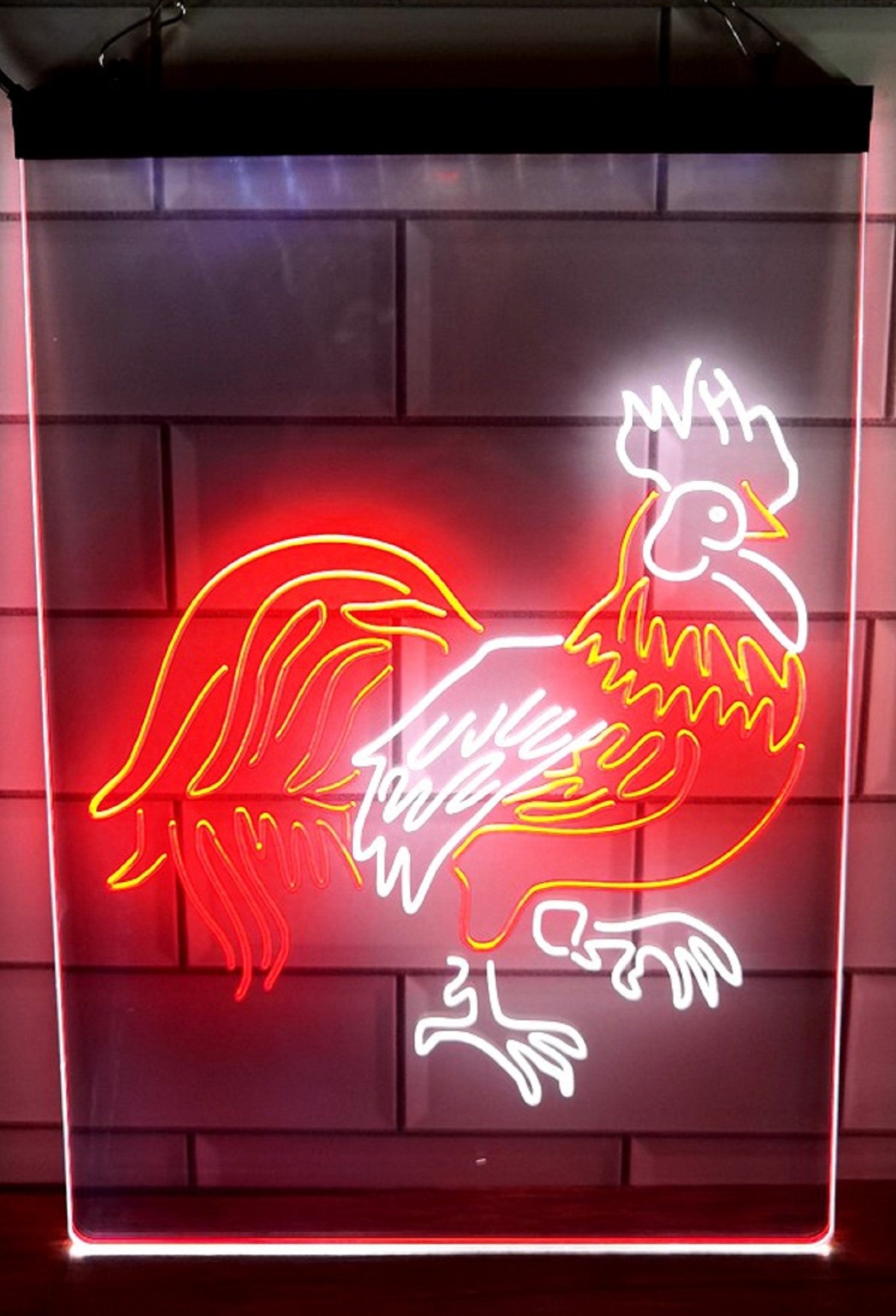 Rooster Led Neon Light Sign Dual Color Home Farm Pet Shop Decor