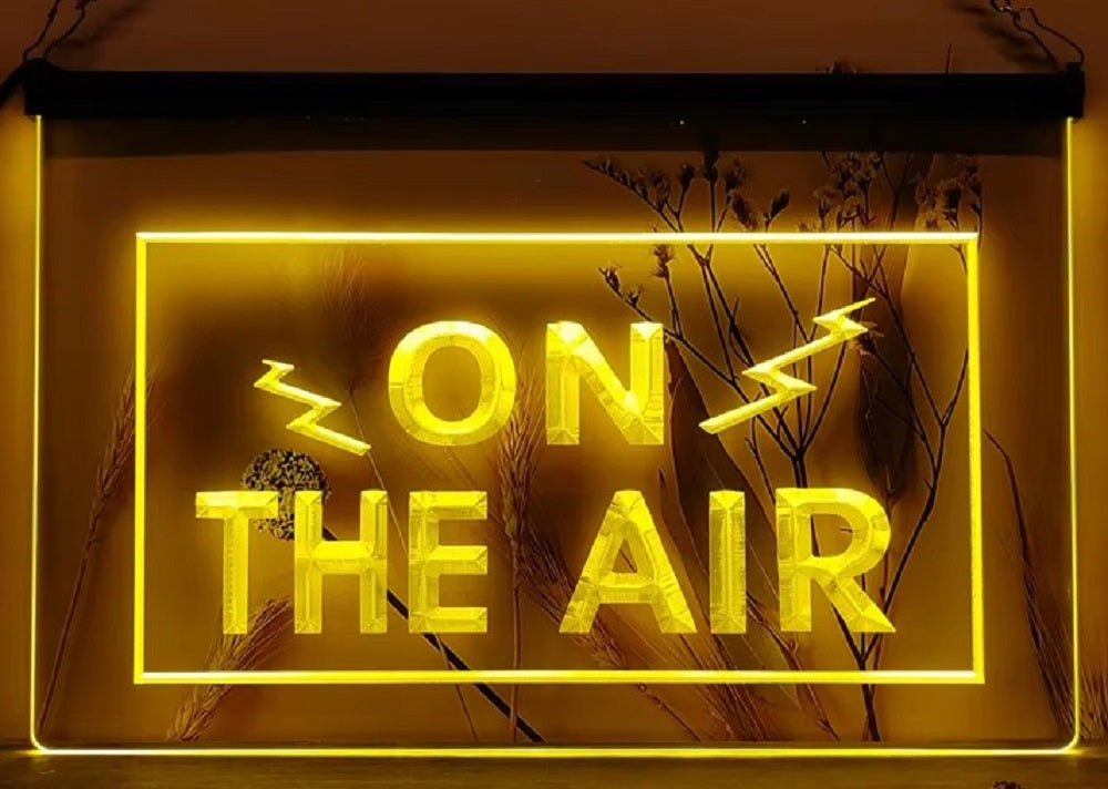 On The Air Led Neon Sign Home Studio Room Audio Studio Decor