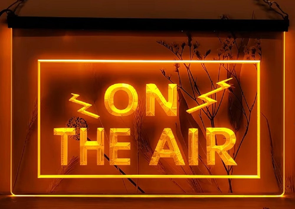 On The Air Led Neon Sign Home Studio Room Audio Studio Decor