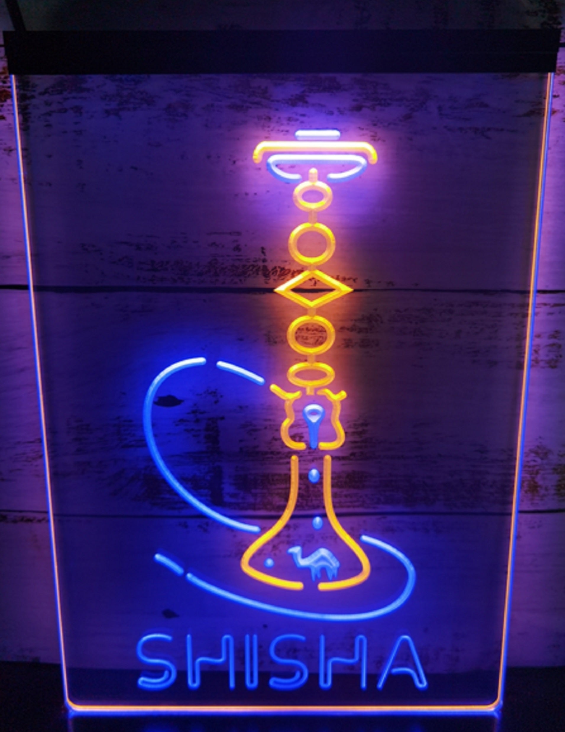 Shisha Led Neon Sign Dual Color Hookah Lounge Shisha Store Decor