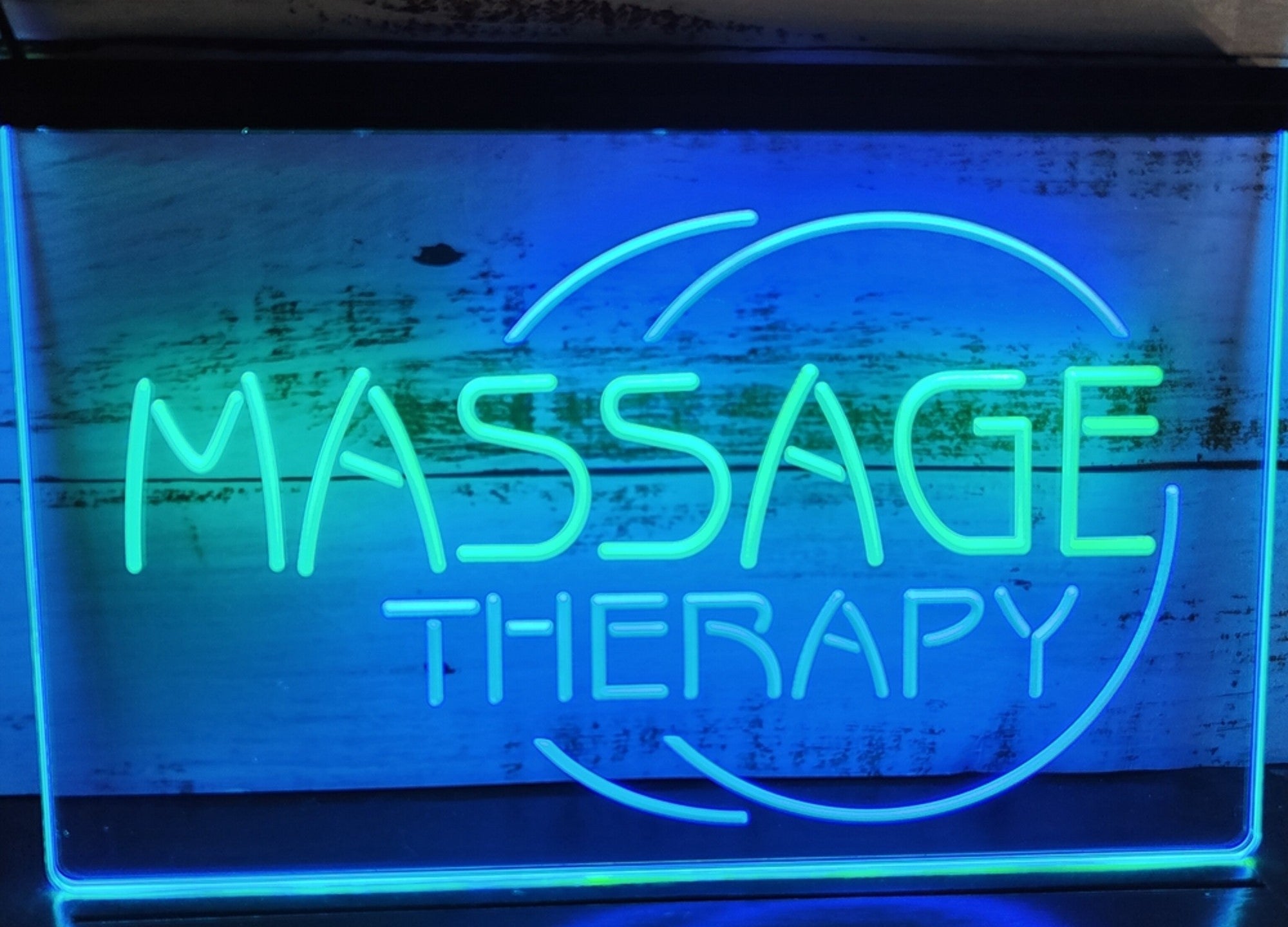 Massage Therapy Led Neon Sign Dual Color Massage Spa Beauty Salon Decor