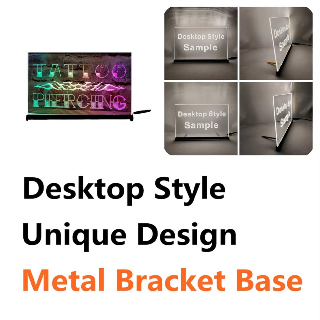 Tattoo Piercing Led Neon Sign Multi Mode Tattoo Salon Shop Wall Or Desktop Decor